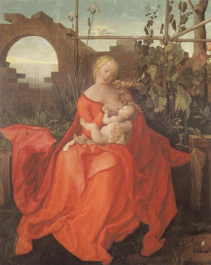 The Madonna with the Iris imitator of Albrecht Durer